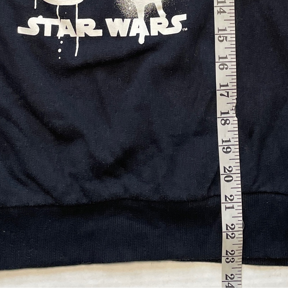 STAR WARS Sweatshirt Kids Boys Youth Large StormTrooper Glow in The Dark Black - Picture 5 of 5